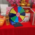 thumbnail image 2 of Rueda de colores de premio, rueda de , escritorio duradero editable, juego reutilizable de Metal, ruleta de mesa para reuniones de fiestas 50cm 5 colores, 2 of 8