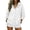 White, variant on Luvrsol Sweatshirt for Women Long Sleeve Zip Up Hoodie Casual Daily Wear Athletic Jacket with Pockets S-2XL