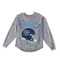 thumbnail image 6 of Women's Gameday Couture Gray Tennessee Titans Starbound Oversized Snow Wash Long Sleeve T-Shirt, 6 of 6