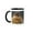 Black/White, variant on 3drose, American Kestrel Hawk, 15oz Mug