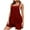 Red, variant on Diufon Plus Size Women Shorts Rompers Square Neck Sleeveless Playsuits Solid Color Bodysuits with Pockets