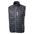 thumbnail image 2 of Men's Cutter & Buck  Black Harvard Crimson Rainier PrimaLoft Eco Insulated Printed Full-Zip Puffer Vest, 2 of 3