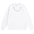 thumbnail image 1 of pstuiky camisa de manga larga para hombre, Camiseta de manga larga con cuello redondo y cadena de color liso para hombre. Blusa de manga larga con cuello redondo. camisetas de hombre xxl, 1 of 3