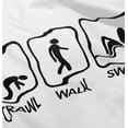 thumbnail image 5 of Crawl Walk Swim Athletic Toddler Boy Girl T Shirt Infant Toddler Brisco Brands 4T, 5 of 6