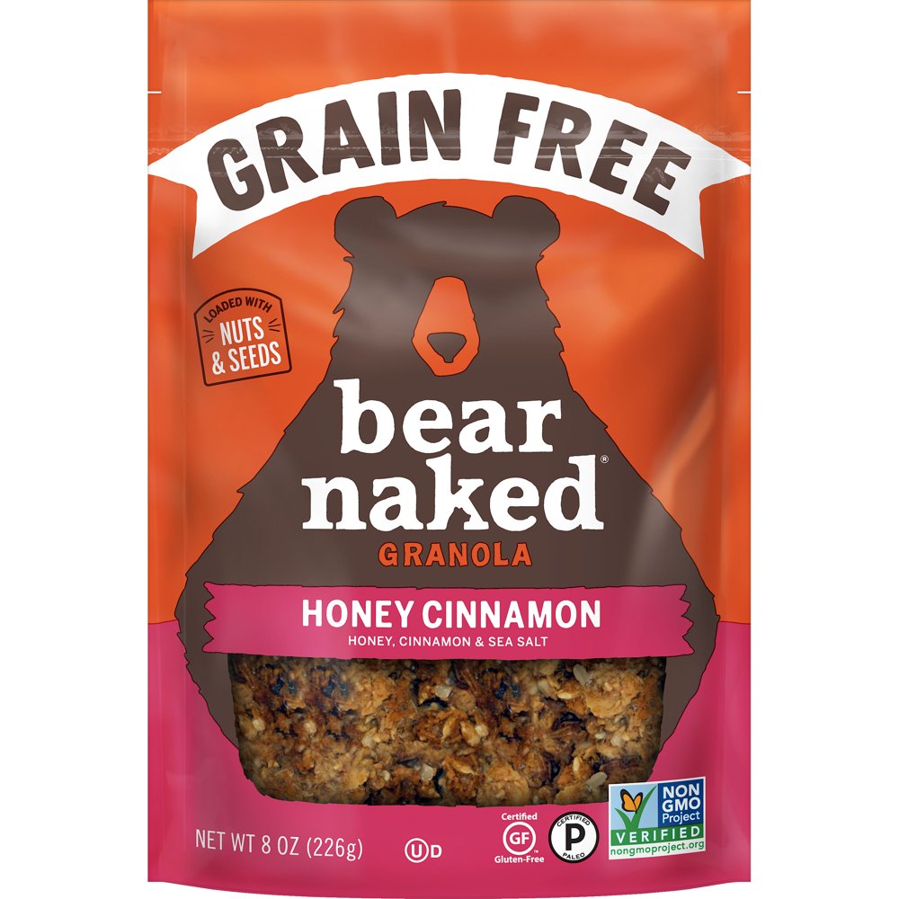 Bear Naked Granola, Honey Cinnamon, Grain Free and Gluten Free, 8oz