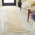 thumbnail image 3 of SAFAVIEH Montauk Amadine Striped Cotton Area Rug, Ivory/Gold, 9' x 12', 3 of 10