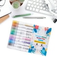 thumbnail image 2 of MOMOJIA 10 Color Double Tip Metallic Marker Pens Glitter Marker for Coloring Books, 2 of 21