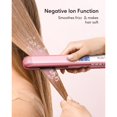 thumbnail image 2 of LMHF Salon Flat Iron Hair Straightener, Negative Ion Function with Titanium Plates Get Shinier & Smoother Hair, 15 Adjustable Temp, Dual Voltage & 60 Mins Auto Shut Off (Rose Gold), 2 of 5