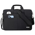thumbnail image 1 of Funda para Laptop 15.6 pulgadas Bolsa para laptop para hombre y mujer Impermeable Portafolio Maletin para laptop Bolsas de Mensajero para Computadora para viajes de negocios,Negro, 1 of 9