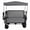 Gray, variant on 3-in-1 Garden Wagon, Folding Utility Cart with Seat & Canopy, Gray
