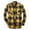 Yellow, variant on Mens Flannel Plaid Shirts Regual Fit Casual Long Sleeve Button Down Fleece Shirts