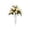 Rose Gold, variant on Artificial Peacock Rose Grave Marker Weather Resistant Cemetery Flower Stake with Vase for Memorial Holiday Outdoor Tribute Display