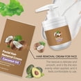 thumbnail image 4 of 2PCs Coconut Facial Hair Removal Cream,Hair Removal Cream for Women for Upper Lip and Chin,Gentle and Non-irritating Remove Micro Hair, 4 of 18