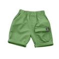 thumbnail image 2 of Fengqque Boys and Girls Cargo Shorts Quick Dry Athletic Running Cotton Shorts Water Resistant Shorts with Pockets 6-13 Years Old Army Green 140(9-10 Years), 2 of 4