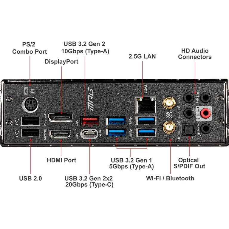 MSI MPG Z490 GAMING EDGE WIFI ATX Gaming Motherboard (10th