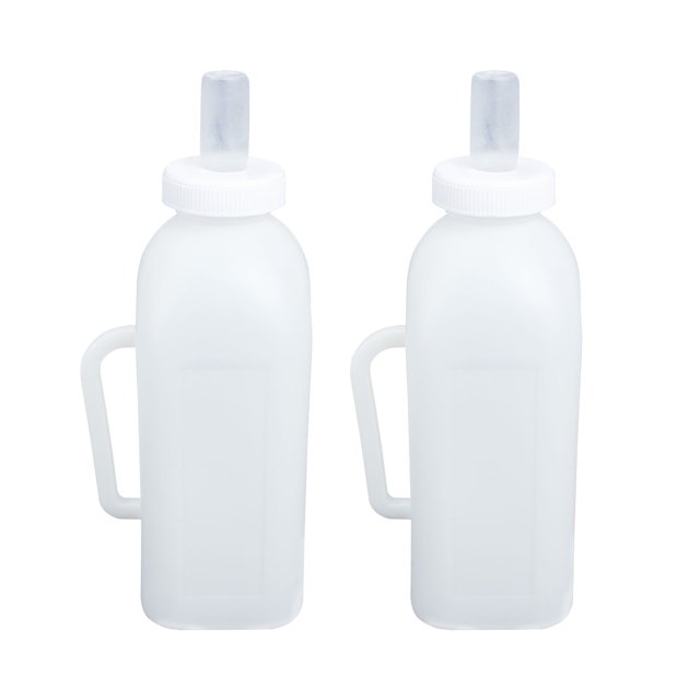 2 piezas Botellas de leche de ternero Botellas de ternero Botella de alimentación de gatito Botella para mascotas Accesorios par HOMEMAXS 14054739-MX