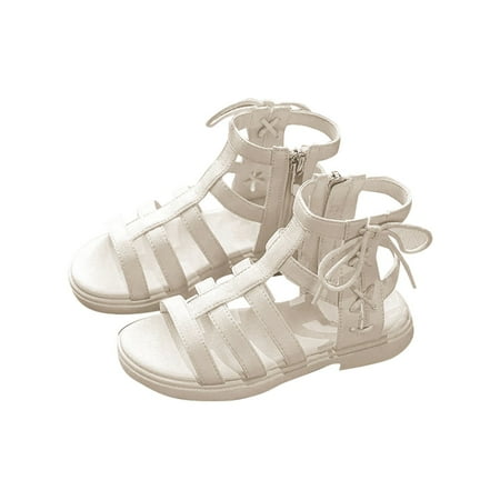 

NIUREDLTD Little Child Girls Sandals Open Toe Dress Sandals Kids Girl Princess Shoes Baby Sandals Beach Shoes Size 23