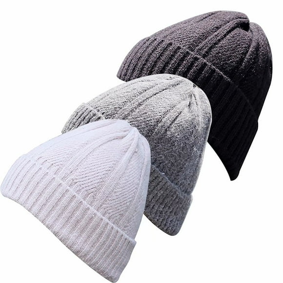Womens/Ladies Cable Knit Beanie, Vesatile Knit Cap, Warm & Soft Stretch Winter Hats