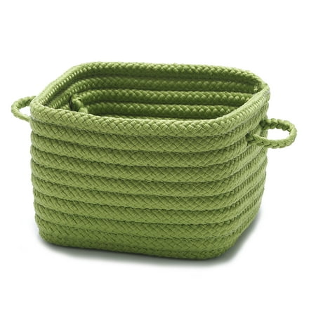 

Colonial Mills 12 Bright Green Handmade Braided Basket