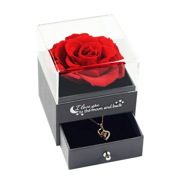 Joyero de flor eterna-Caja de regalo rosa-Caja de regalo del día de San Valentín MFZFUKR BST3003033-1