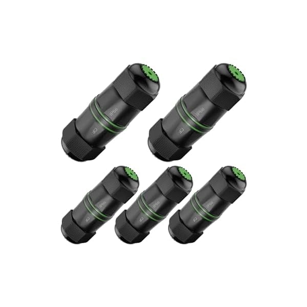 wonima11 Waterproof rj45 Coupler Cat6(3.48in), IP68 Waterproof Ethernet Coupler Female to Female, Gold-Plated and Shielded Outdoor Ethernet Coupler for CAT6/CAT5E/CAT5 Network Cables PoE, 5-Pack