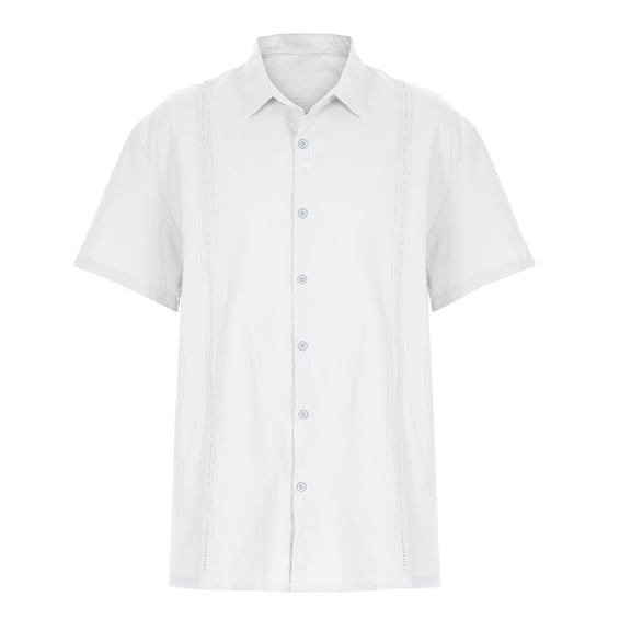 LYXSSBYX Mens Shirts Long Sleeve Clearance Men's Button Trend Casual Shirts Cotton Linen Shirts Long Sleeve Shirts