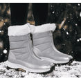 thumbnail image 3 of Women's Mid-Calf Cotton shoes, Casual fashion Snow Boot, Thermal Insulated Waterproof Winter Boots, 3 of 14