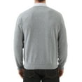 thumbnail image 3 of Kallspin Men's V Neck Sweater Cotton Relaxed Fit Long Sleeve Knit Lightweight Pullover(Light Gray,X-Large), 3 of 9
