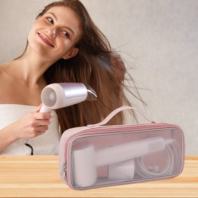 Organizadores de armario y almacenamiento, organización y almacenamiento, bolsa de almacenamiento para secador de pelo, portátil, de viaje, para rizador de pelo, tabla recta, clip, funda protectora, b