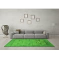 thumbnail image 3 of Ahgly Company Indoor Round Oriental Green Industrial Area Rugs, 7' Round, 3 of 4