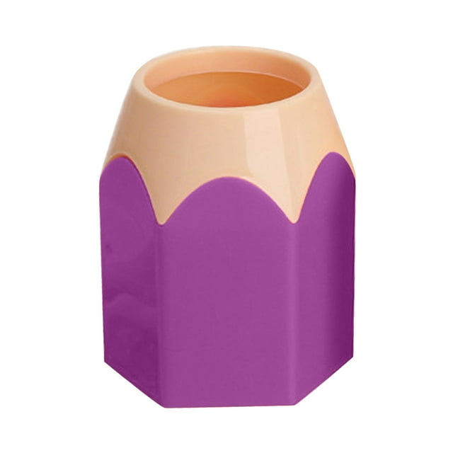 LSLJS 1PCS Desktop Storage Pen Holder Pencil Pot Pen Holder Stationery Storage, Carpet Rake