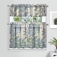 thumbnail image 2 of Boho Kitchen Curtains for Windows – Rustic Tribal Floral Print Cafe Curtains, Vintage Bohemian Geometric Panels for Home Décor, 2 of 6