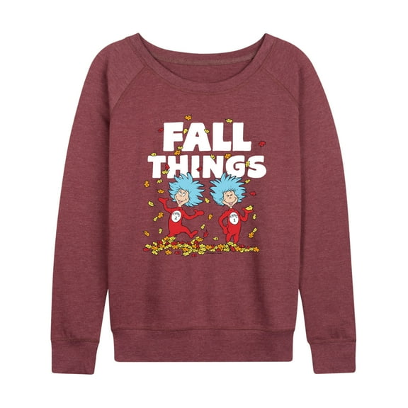 Dr. Seuss - Fall Things - Women's Lightweight French Terry Long Sleeve Shirt