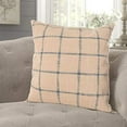 thumbnail image 3 of Fennco Styles Charlie Collection Rustic Checkered 20 x 20 Inch Cotton Down Filled Decorative Throw Pillow, 3 of 4