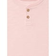 thumbnail image 2 of Wonder Nation Little Boys Slub Henley Tee with Short Sleeves, Sizes 4-10, 2 of 3