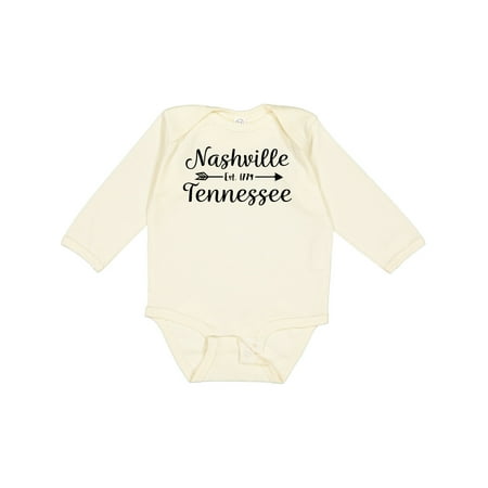 

Inktastic Nashville Tennessee Est.1779 Gift Baby Boy or Baby Girl Long Sleeve Bodysuit
