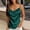 Army Green, variant on Women’s Spring Summer Solid Color V Neck Lace Spliced Sling Top, Adjustable Strap Camisole for Beach Vacation and Daily Wear