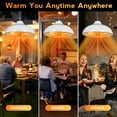thumbnail image 4 of Advwin 1500W Hanging Patio Heater, IP55 Waterproof Ceiling-Mounted Outdoor/Indoor Heater with 3 Heating Modes & Safety Protection，white, 4 of 8