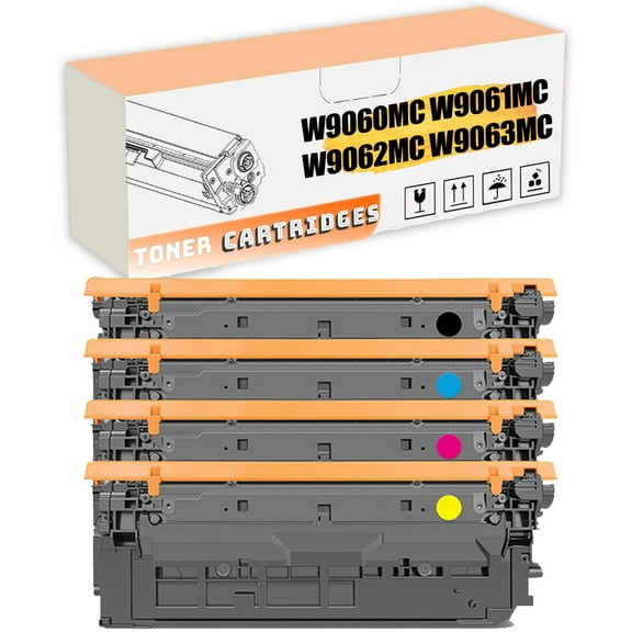 W9060MC W9061MC W9062MC W9063MC Toner Cartridges Compatible for HP E55040DW E57540dn E57540C Printers, High Yield 15,000 Pages
