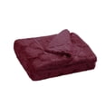 thumbnail image 5 of Home Soft Things Ashley Brushed Faux Fur Throw Blanket with Sherpa Back Soft Cozy Fluffy Fluzzy Lightweight Throw - Burgundy - 50" x 60", 5 of 7