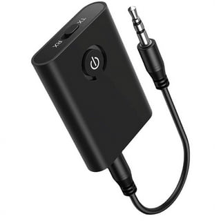 Monoprice Bluetooth 5 Receiver/Car Kit, Portable Wireless Audio Adapter  3.5mm Aux Stereo Output (Bluetooth 5, A2DP, Built-in Microphone)