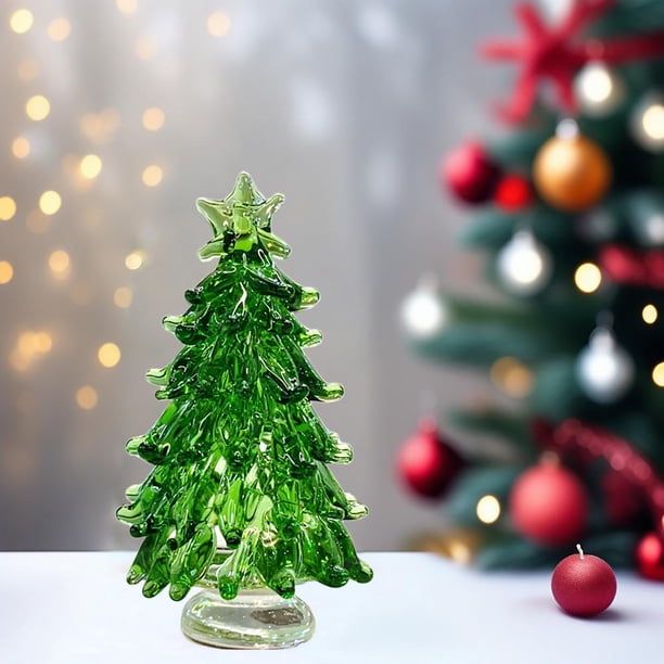 Árbol de Navidad de cristal natural, árbol de la suerte, grava de cristal colorida, decoración navideña, regalo, adornos decorativos.