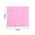thumbnail image 3 of BalsaCircle 50 Pink Disposable 2 Ply Soft Dinner Cocktail Paper Napkins Party Events Tableware Decorations Supplies, 3 of 6