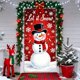 thumbnail image 5 of Cortina navideña de poliéster de 35 x 72 pulgadas con diseño de Papá Noel | Decoración festiva de pared duradera | Fácil de instalar para puerta de entrada, uso en interiores y decoración de fiestas, 5 of 6