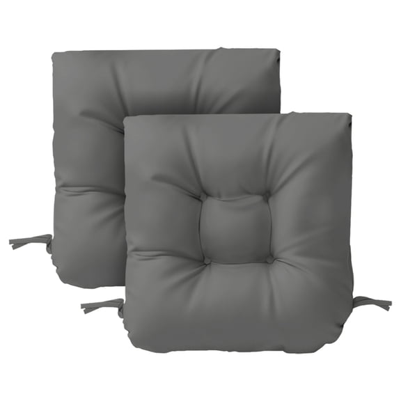 Tufted Wicker U-Shape Cushions Set of 2 ,Water and Fade-Resistant Performance Fabric , Outdoor Seat Cushions for Patio Furniture,19” x 19”(2 count)