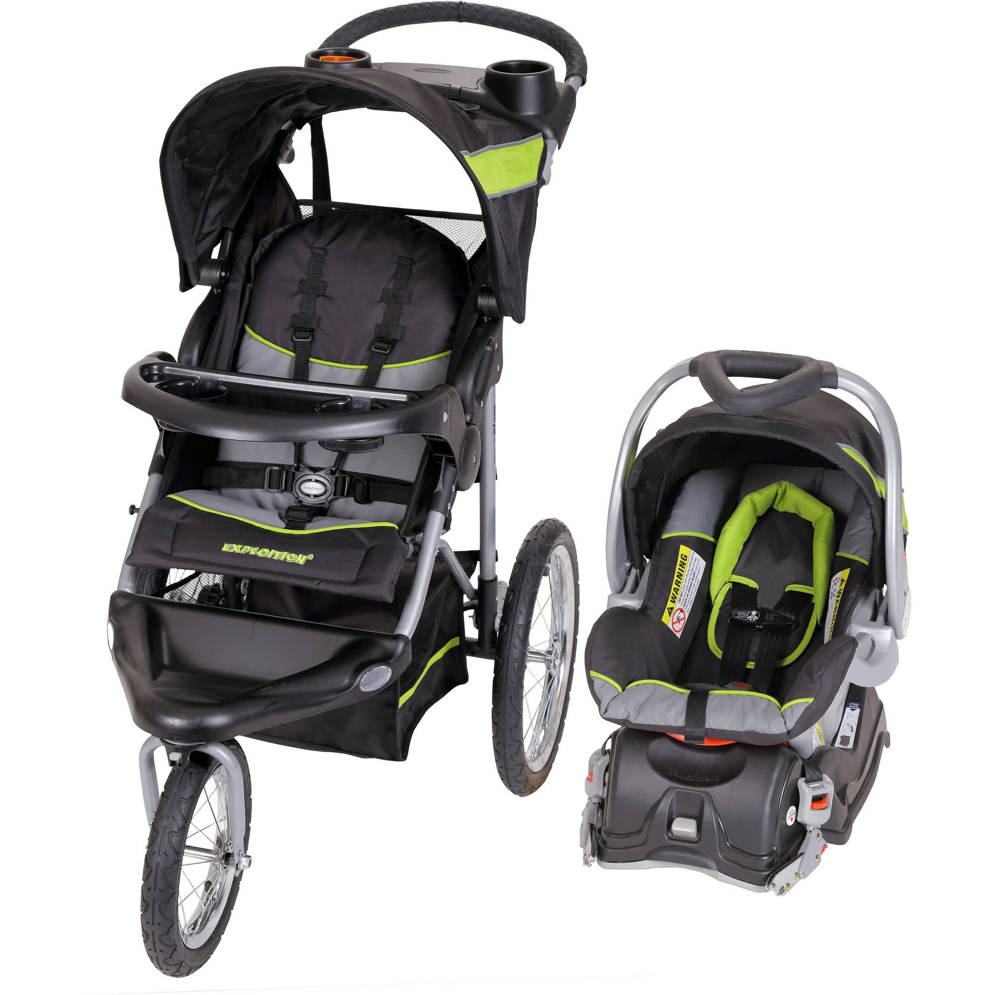 baby trend green jogging stroller