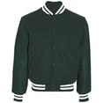 thumbnail image 1 of Adult Varsity Jacket - Myrtle, Dark Green & White - Extra Small, 1 of 1