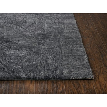 Alora Decor Emerson 9' x 12' Dk.Grey/Gray/Rust/Blue Hand-Tufted Area Rug