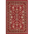 thumbnail image 3 of Unique Loom Sialk Hill Collection Area Rug - Washington (5' 3" x 8' Rectangle Red/Black) Floral Traditional Perfect For Living Room Bed Room Dining Room Office, 3 of 9