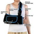 thumbnail image 2 of Arm Sling, Lightweight Breathable Medical Sling with Adjustable Shoulder Strap, Shoulder Mesh Immobilizer Slings for Elbow Injury Torn Rotator Cuff Wrist Injury, Surgery, Right or Left, Women or Men, 2 of 9